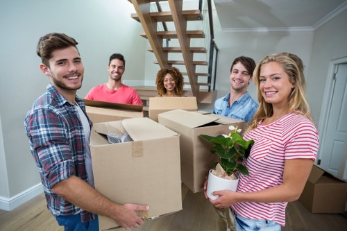 Student storage boxes and luggage in Merton