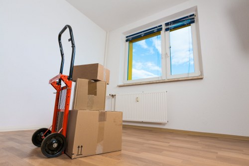 Local moving van prepared for house removals in Merton